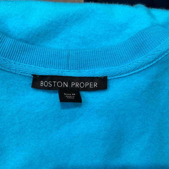 NWT BOSTON PROPER SEXY TURQUOISE EXPOSED ONE SHOULDER DRESS - Picture 12 of 12